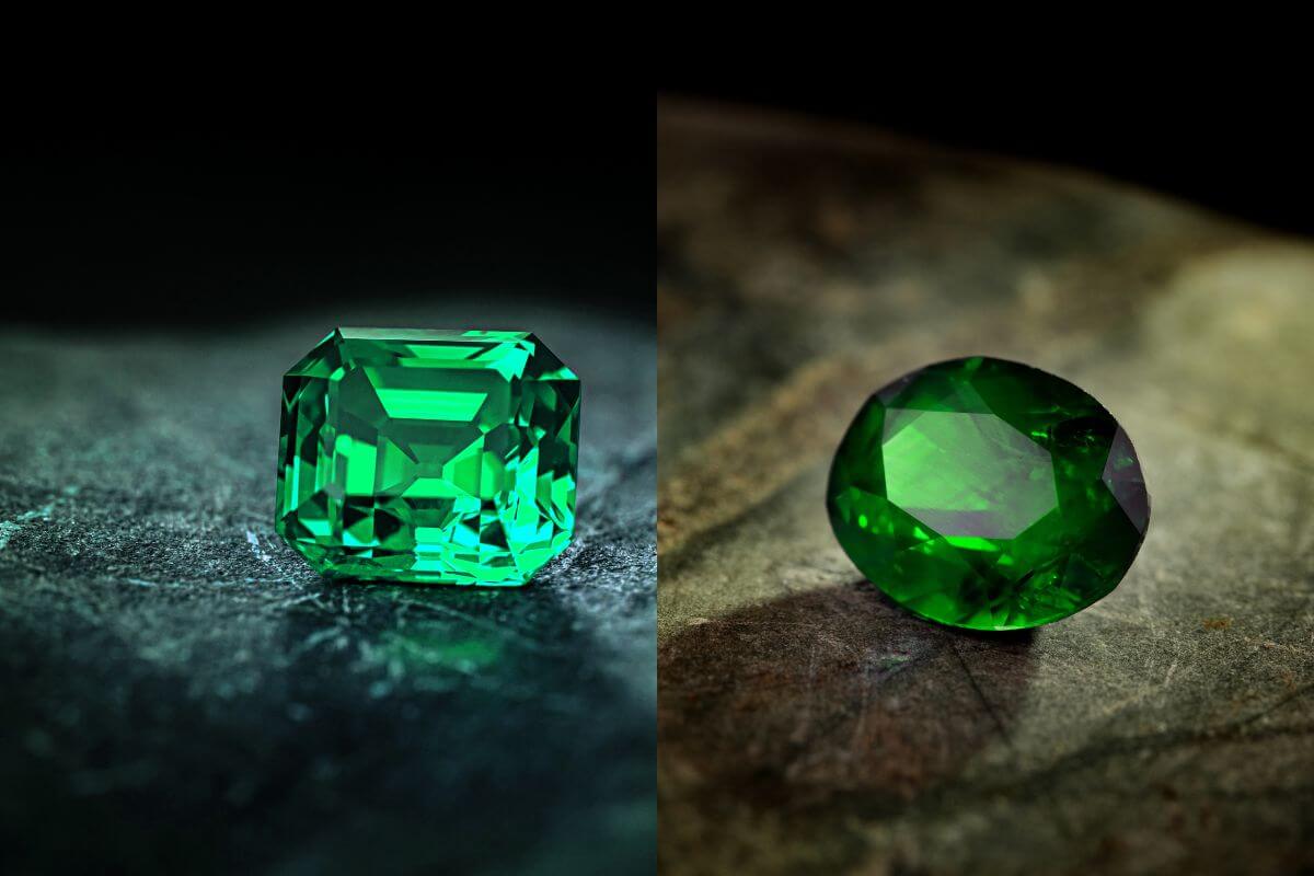Emerald and Green Jade